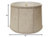 15" Cream Throwback Drum Linen Lampshade - Minihomy