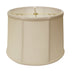 15" Off White Throwback Drum Linen Lampshade - Minihomy