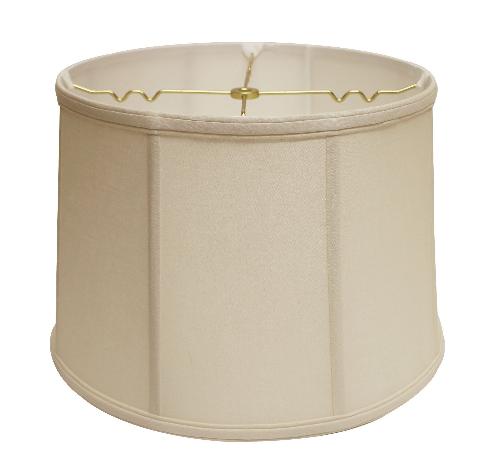 15" Off White Throwback Drum Linen Lampshade - Minihomy