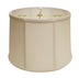 15" Off White Throwback Drum Linen Lampshade - Minihomy