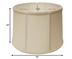 15" Off White Throwback Drum Linen Lampshade - Minihomy