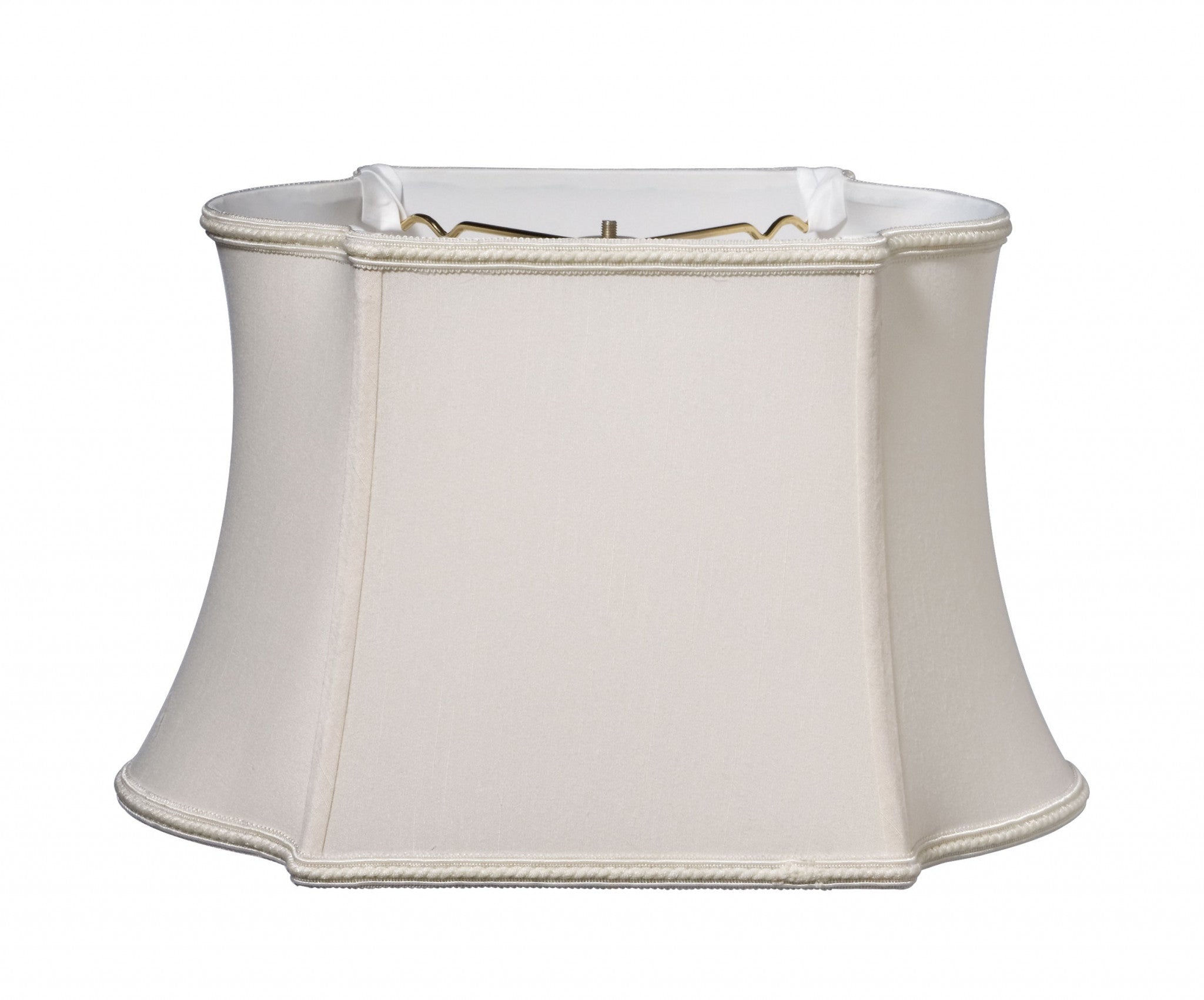 12" Cream Premium Oblong Shantung Lampshade - Minihomy