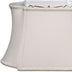 12" Cream Premium Oblong Shantung Lampshade - Minihomy