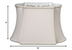 14" Cream Premium Oblong Shantung Lampshade - Minihomy