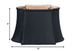 14" Black with Bronze Lining Premium Oblong Shantung Lampshade - Minihomy