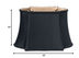 16" Black with Bronze Lining Premium Oblong Shantung Lampshade - Minihomy