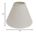 13" Off White Deep Cone Linen Lampshade - Minihomy