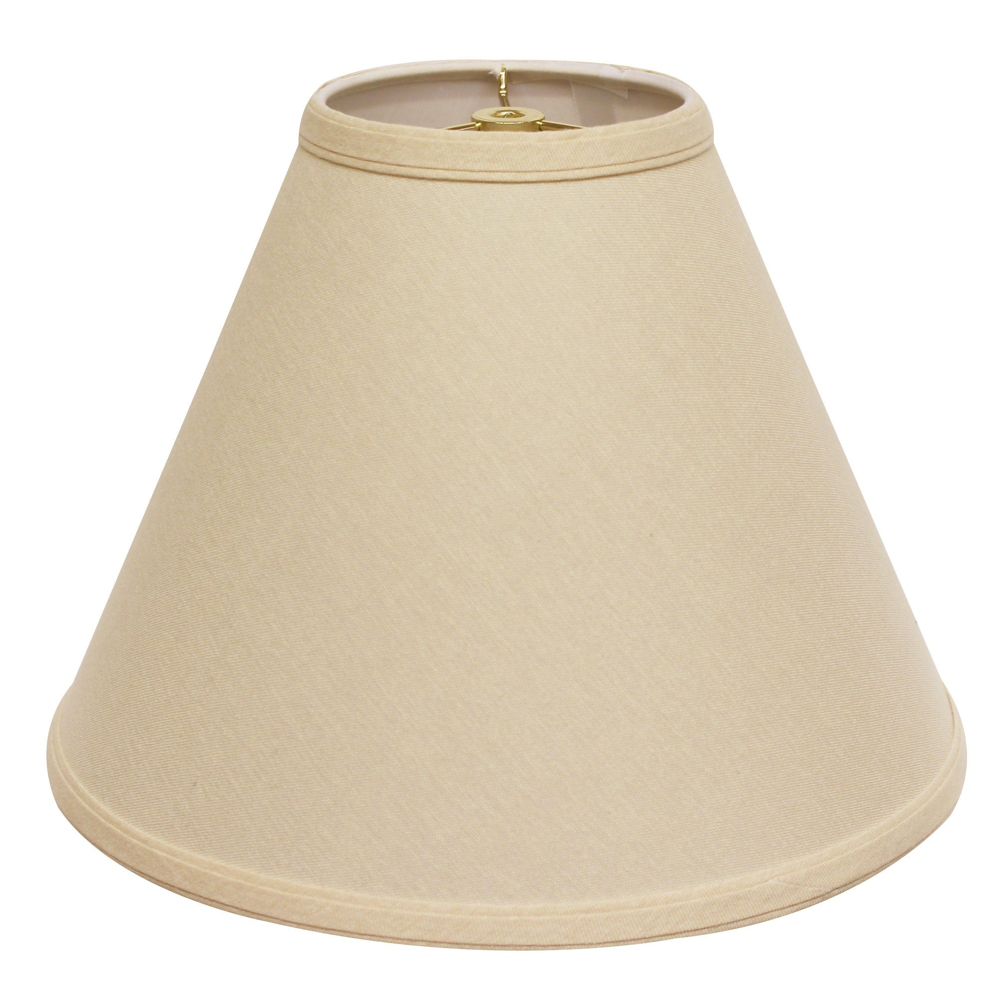 13" Parchment Biege Deep Cone Linen Lampshade - Minihomy