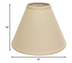 13" Parchment Biege Deep Cone Linen Lampshade - Minihomy