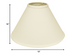 13" Ivory Deep Cone No Slub Lampshade - Minihomy