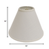 15" Off White Deep Cone Slanted Linen Lampshade - Minihomy