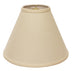 15" Parchment Biege Deep Cone Slanted Linen Lampshade - Minihomy