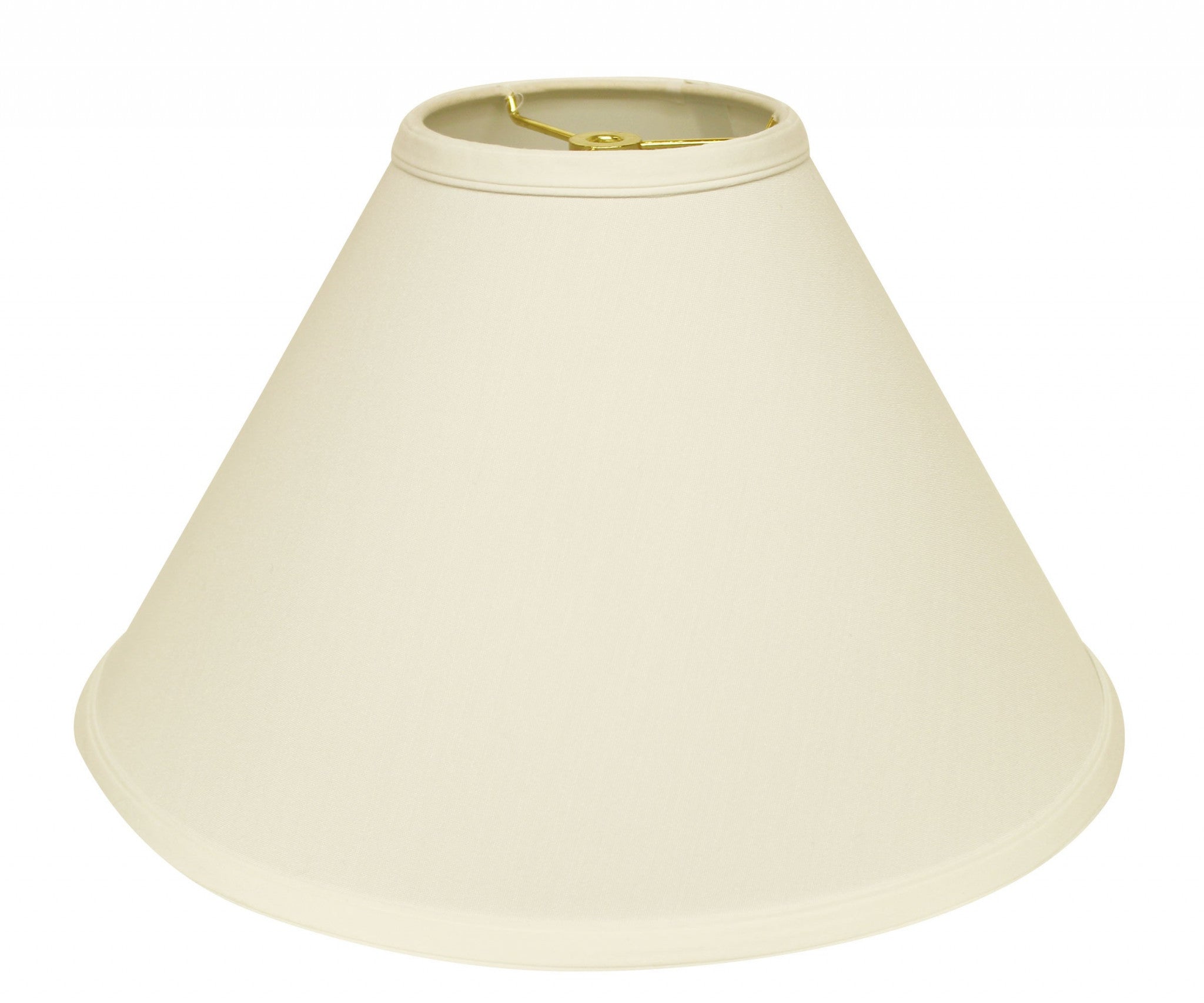 15" Ivory Deep Cone Slanted No Slub Lampshade - Minihomy