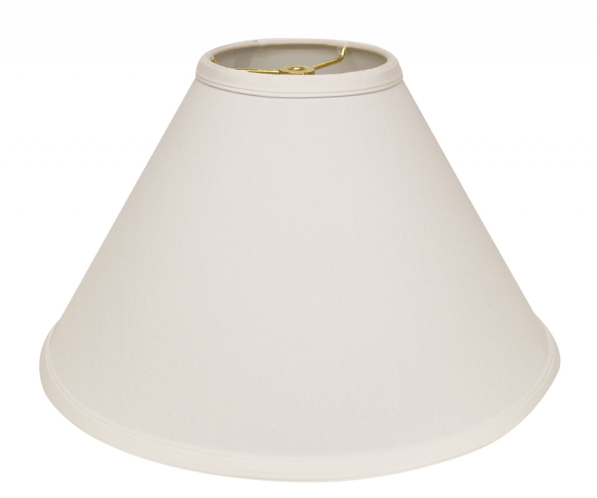 15" White Deep Cone Slanted No Slub Lampshade - Minihomy