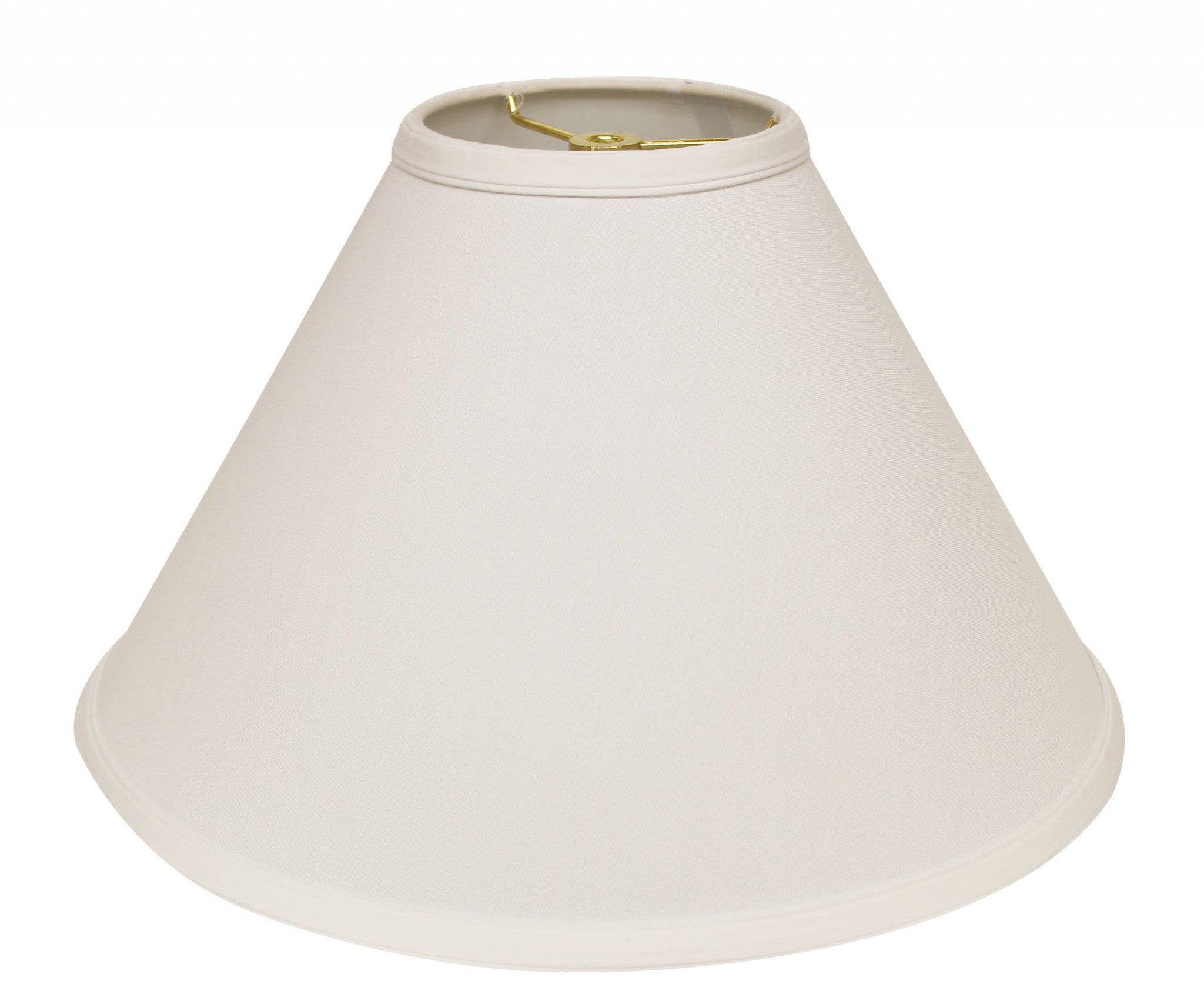 15" White Deep Cone Slanted No Slub Lampshade - Minihomy