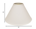 15" White Deep Cone Slanted No Slub Lampshade - Minihomy