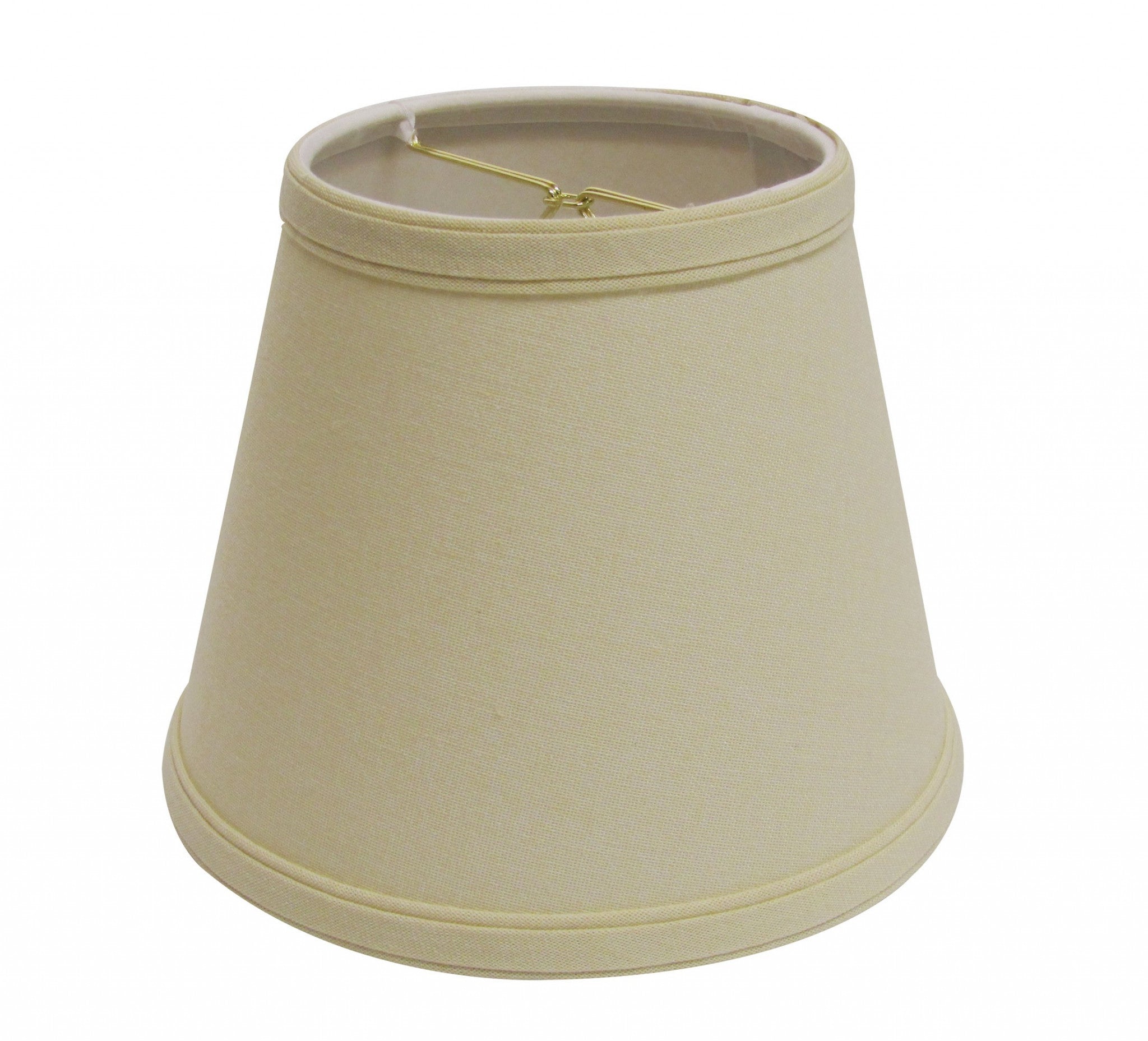 10" Parchment Biege Empire Hardback Slanted Linen Lampshade - Minihomy