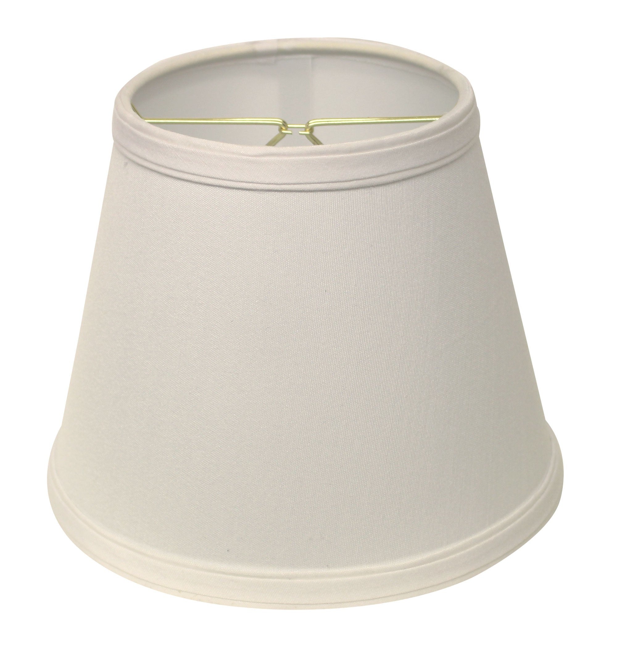 10" White Empire Hardback Slanted No Slub Lampshade - Minihomy