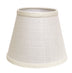 12" White Empire Hardback Slanted Linen Lampshade WF - Minihomy