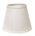 12" White Empire Hardback Slanted Linen Lampshade WF - Minihomy