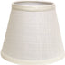 12" White Empire Hardback Slanted Linen Lampshade WF - Minihomy