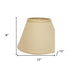 12" Parchment Beige Empire Hardback Slanted Linen Lampshade WF - Minihomy