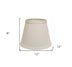 12" White Empire Hardback Slanted No Slub Lampshade - Minihomy