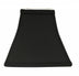 10" Black with White Lining Square Bell Shantung Lampshade - Minihomy