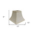 10" Ivory Square Bell No Slub Lampshade - Minihomy