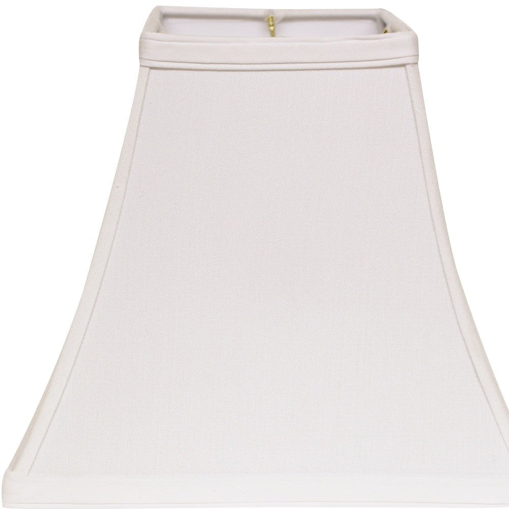 10" White Squre Bell No Slub Lampshade - Minihomy