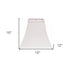 12" White Squre Bell No Slub Lampshade - Minihomy