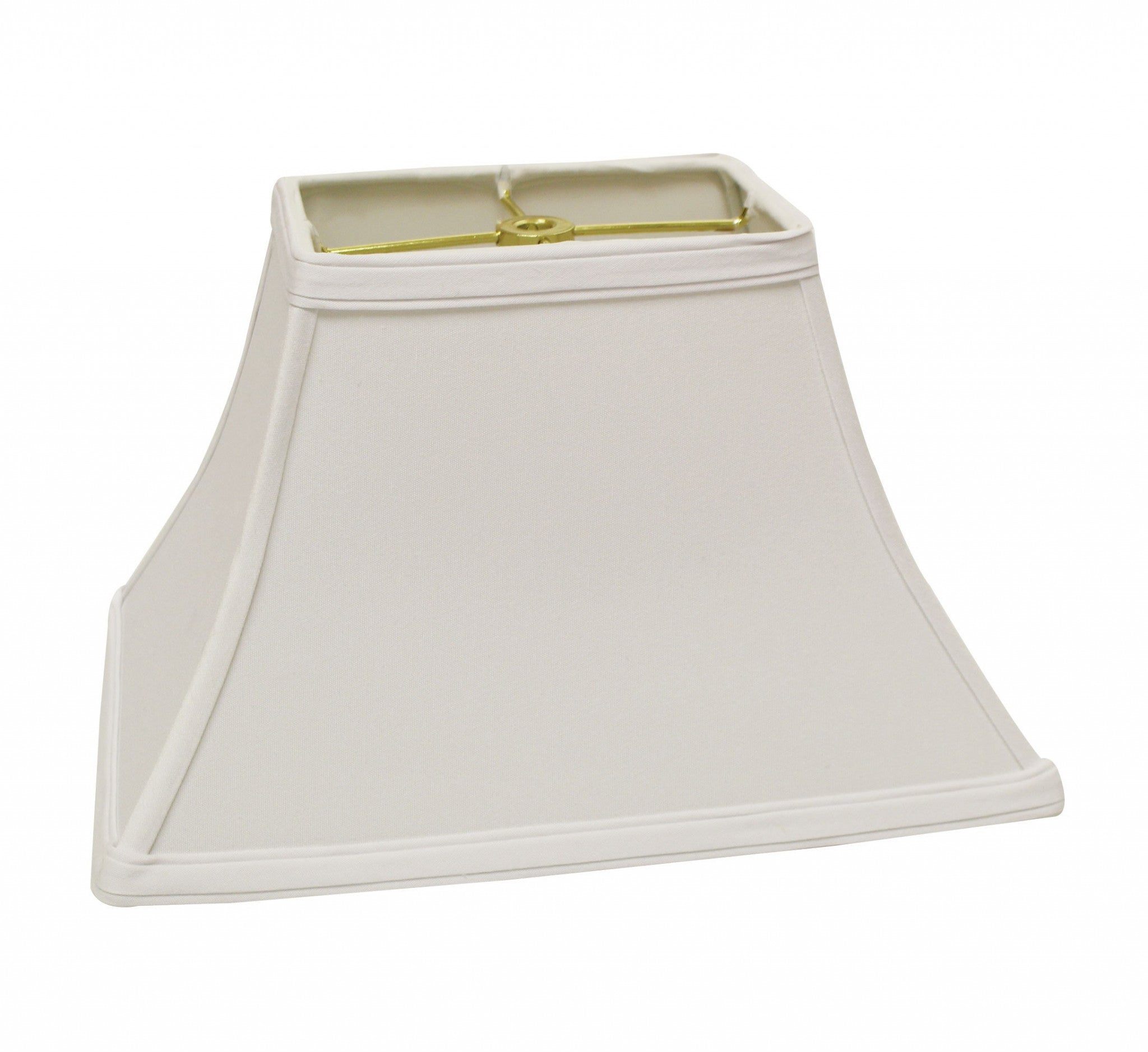 12" White Rectangle Bell No Slub Lampshade - Minihomy