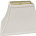 12" White Rectangle Bell No Slub Lampshade - Minihomy