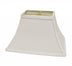 12" White Rectangle Bell No Slub Lampshade - Minihomy