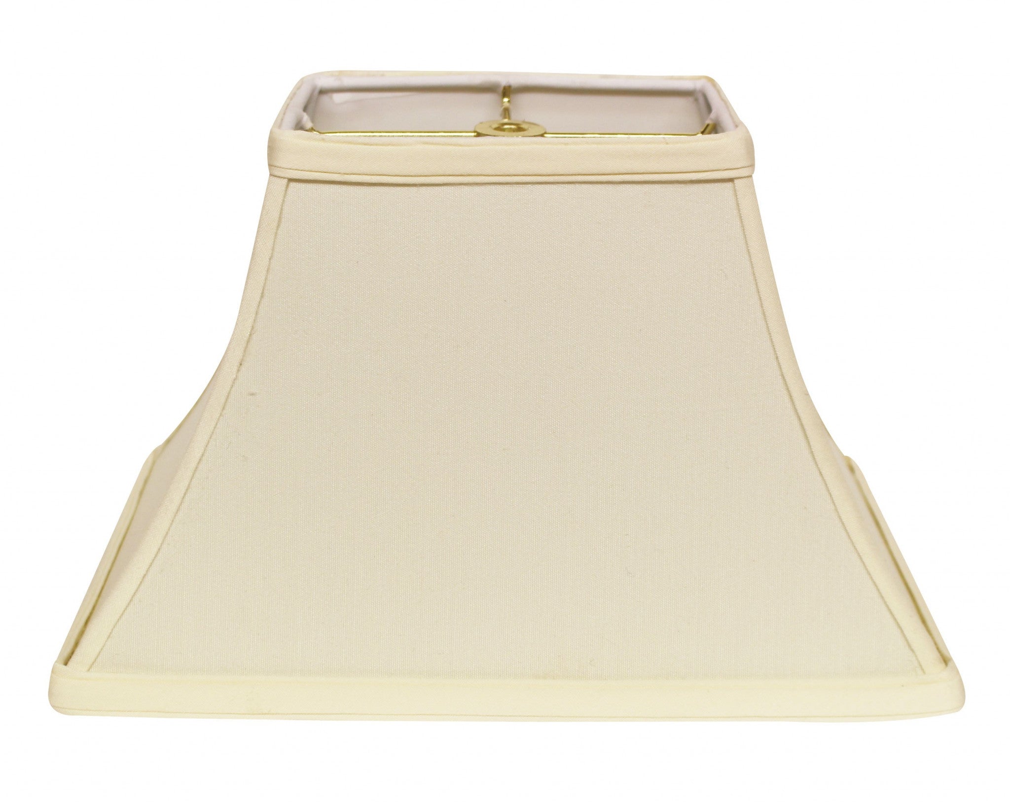 14" Ivory Rectangle Bell No Slub Lampshade - Minihomy