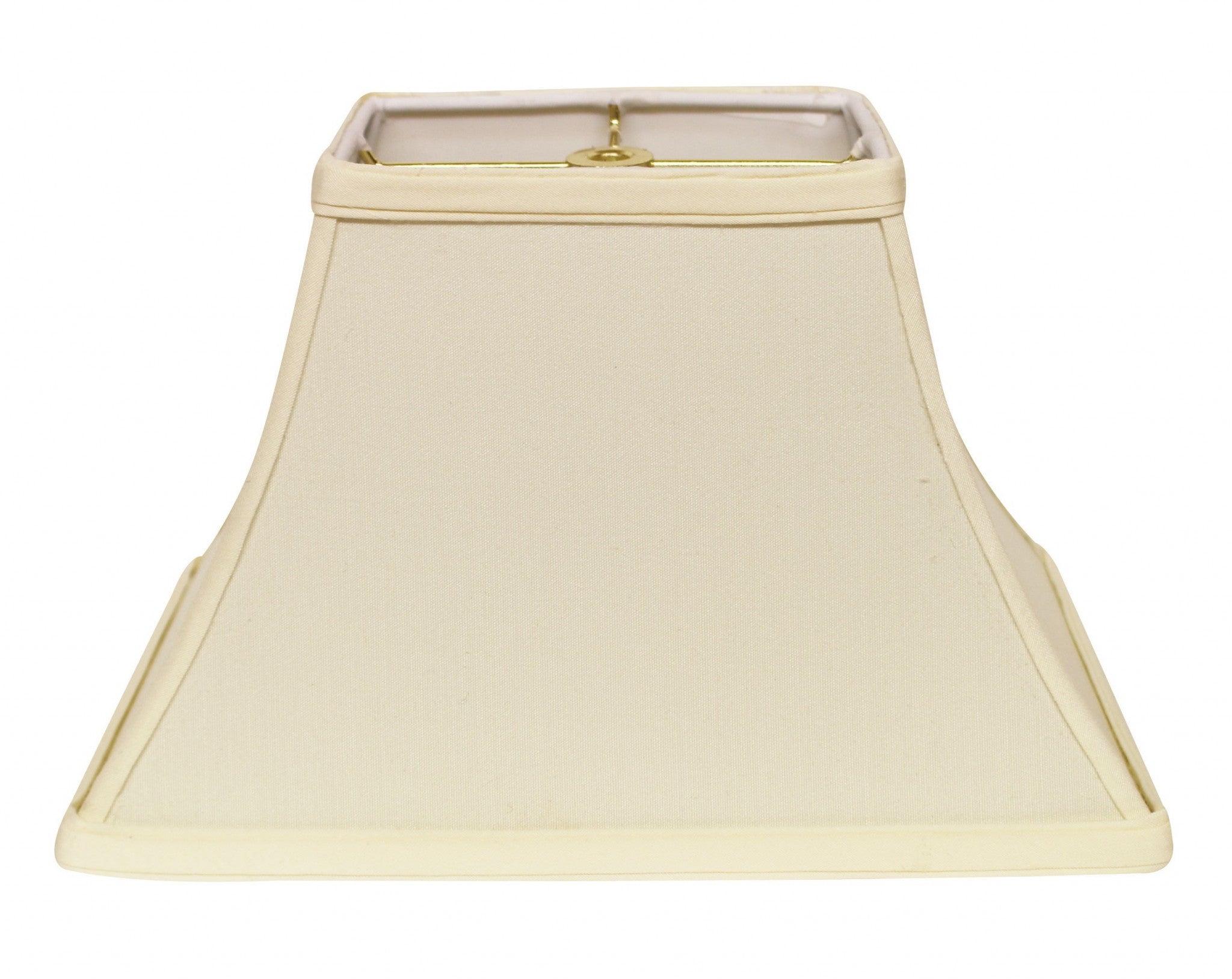 14" Ivory Rectangle Bell No Slub Lampshade - Minihomy