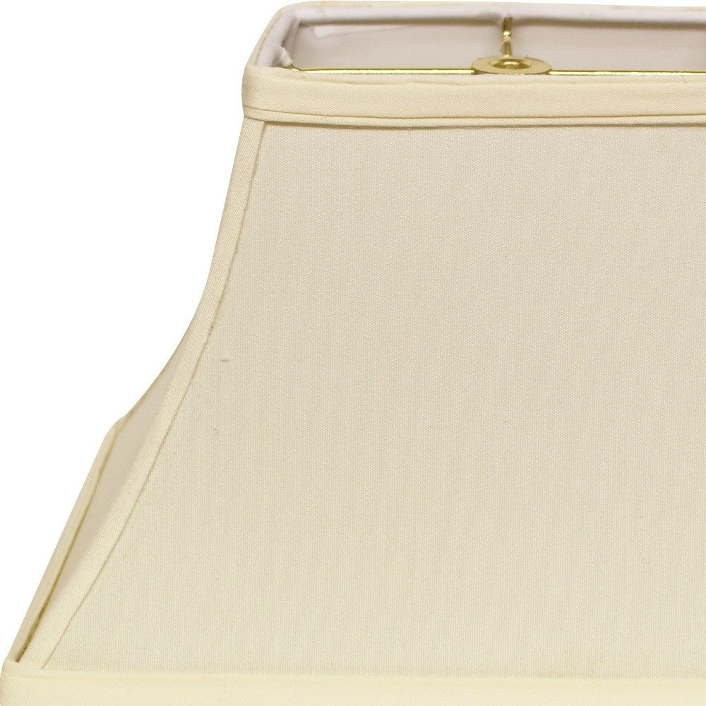 14" Ivory Rectangle Bell No Slub Lampshade - Minihomy