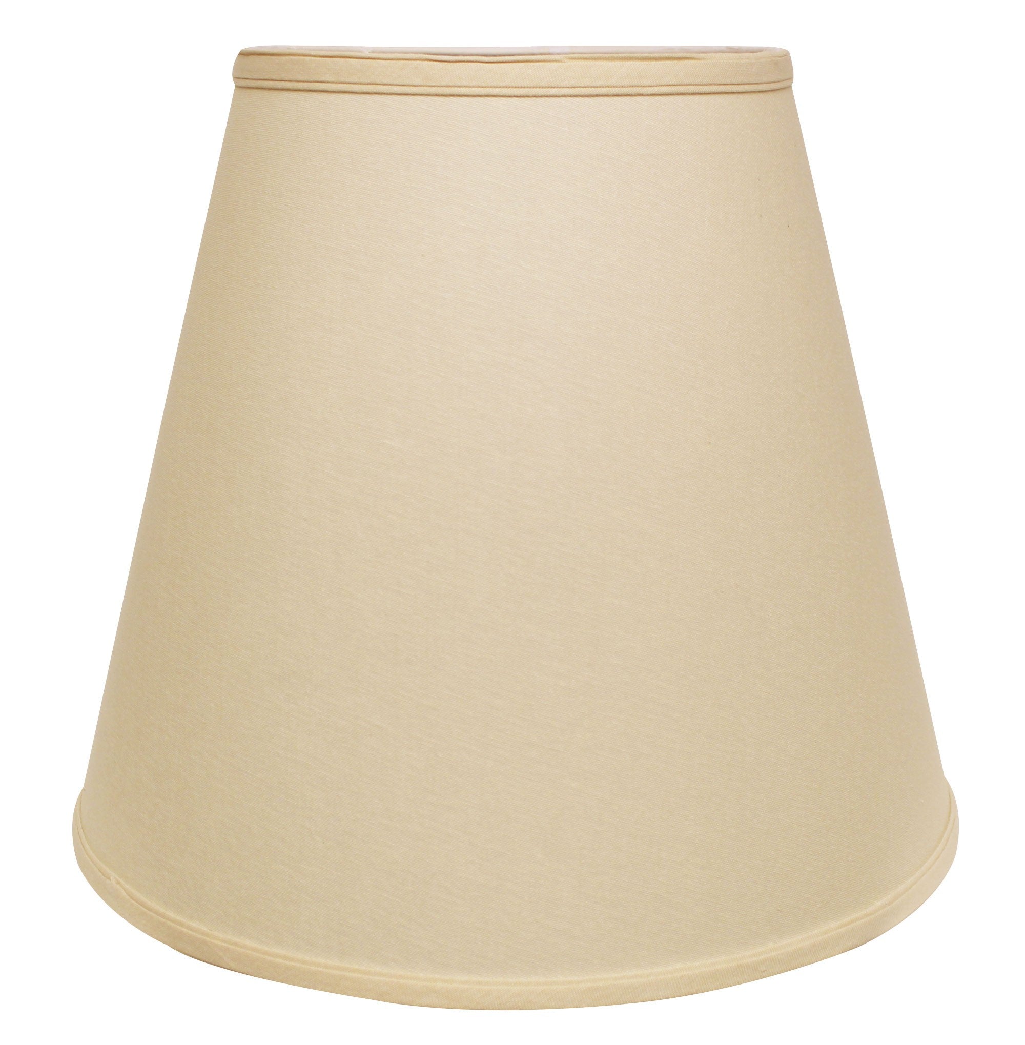 16" Parchment Biege Deep Empire Linen Lampshade - Minihomy