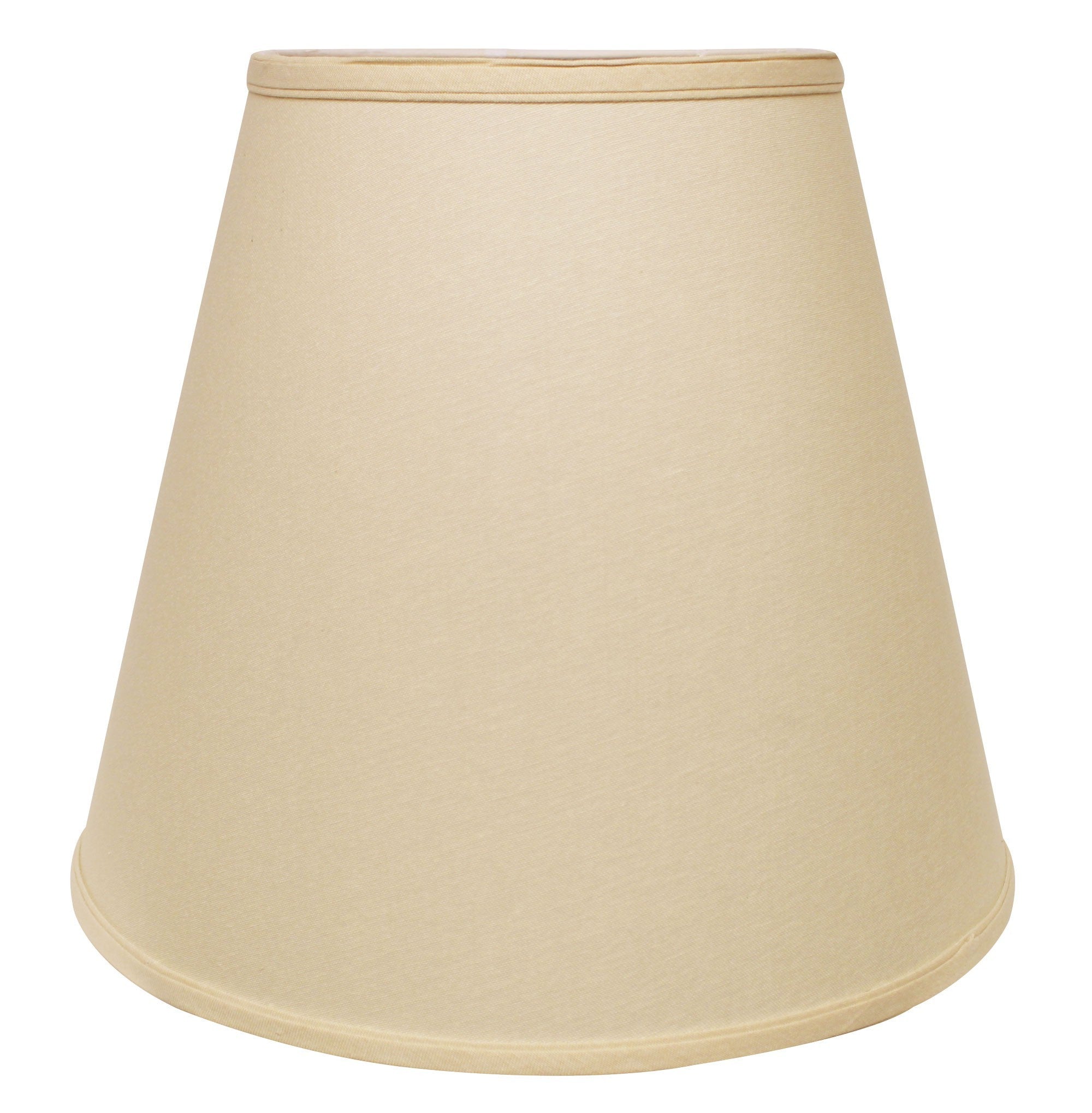 16" Parchment Biege Deep Empire Linen Lampshade - Minihomy