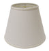 14" White Empire Deep Slanted Linen Lampshade - Minihomy