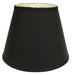 14" Black with White  Empire Deep Slanted Shantung Lampshade - Minihomy