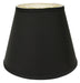 14" Black with White  Empire Deep Slanted Shantung Lampshade - Minihomy