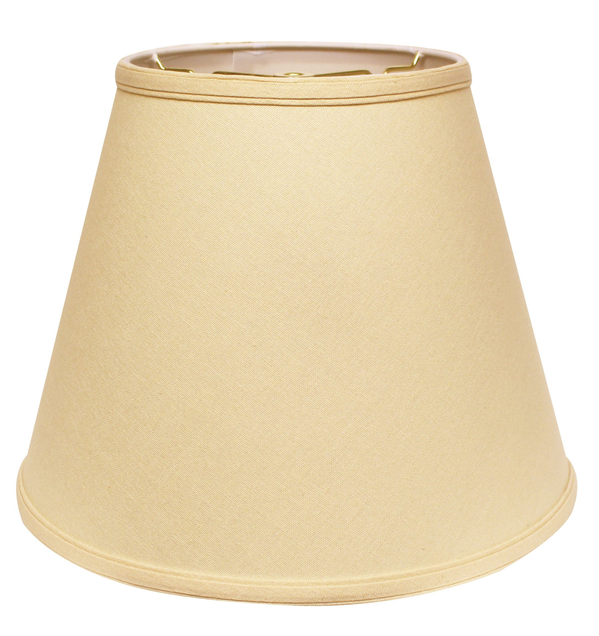 16" Parchment Biege Empire Deep Slanted Linen Lampshade - Minihomy