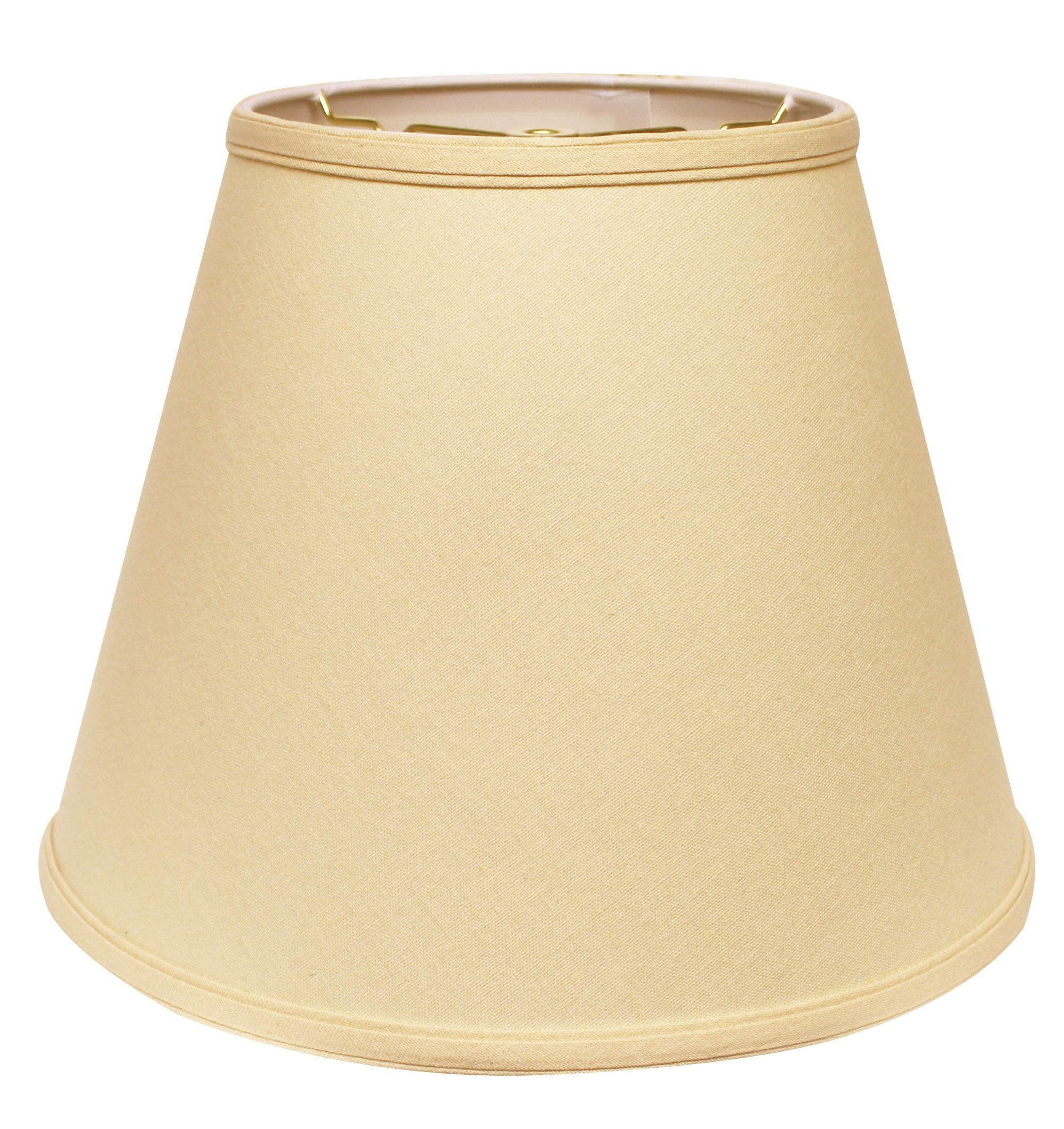 16" Parchment Biege Empire Deep Slanted Linen Lampshade - Minihomy