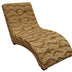 52" Leopard Print Faux Suede Curved Chaise Lounge Accent Chair - Minihomy