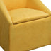 21" Modern Yellow Gold Cubed Accent Storage Chair - Minihomy