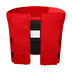 25" Luxurious Wood and Red Microfiber Folding Chair - Minihomy