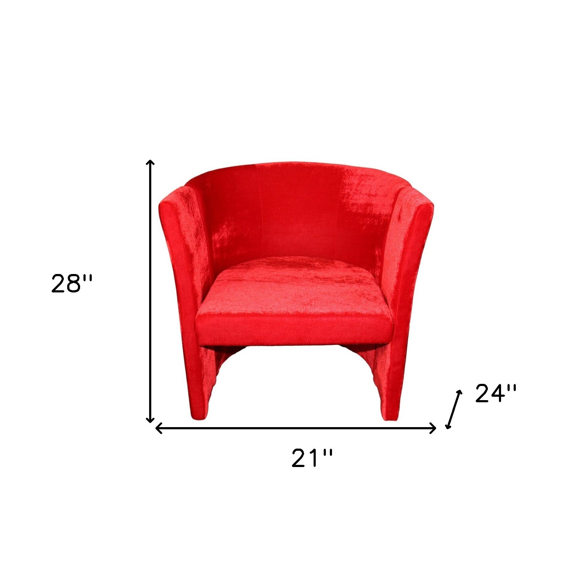 25" Luxurious Wood and Red Microfiber Folding Chair - Minihomy