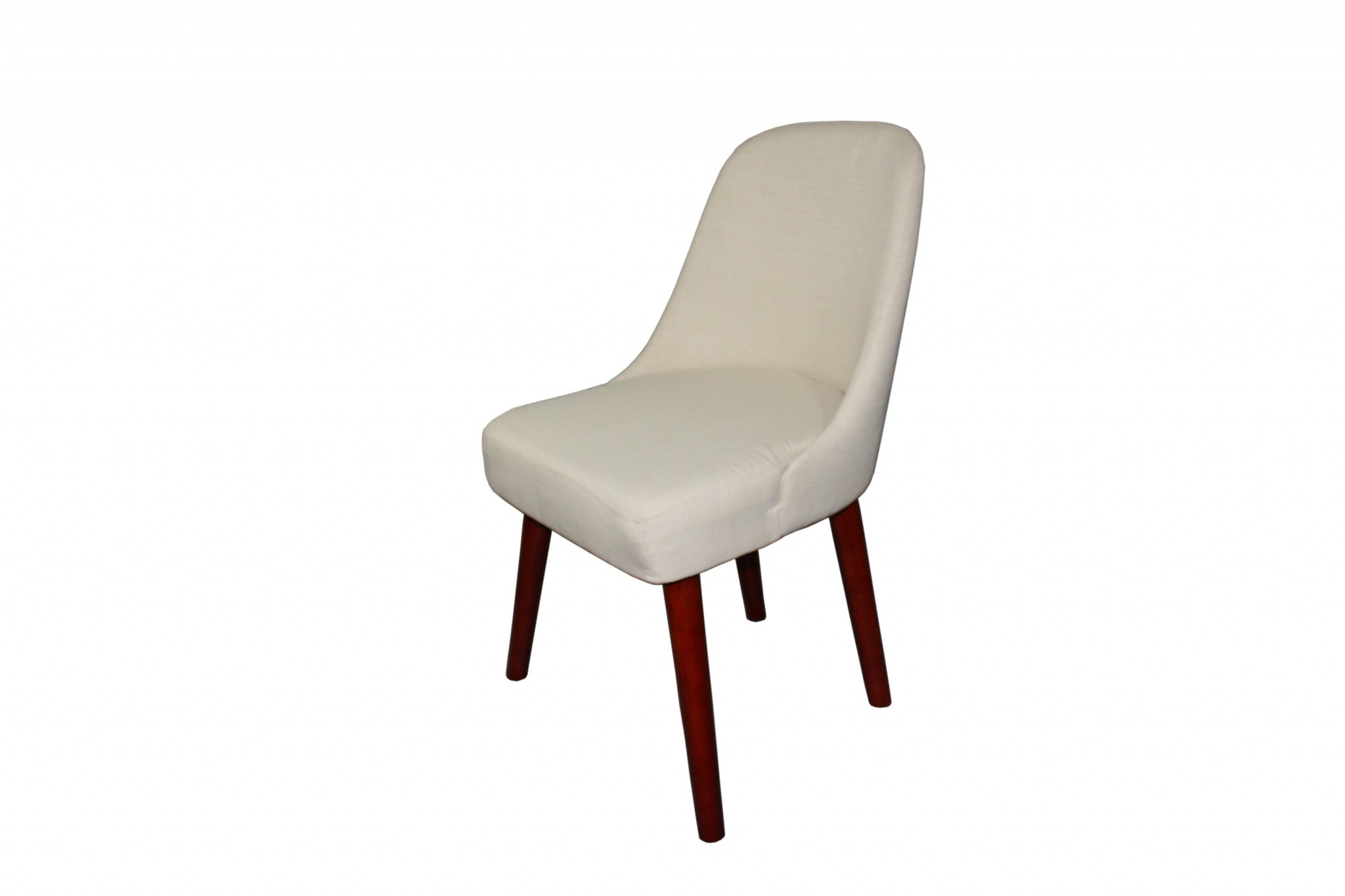 34" Cream Contemporary Armless Dining or Accent Chair - Minihomy