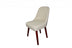 34" Cream Contemporary Armless Dining or Accent Chair - Minihomy